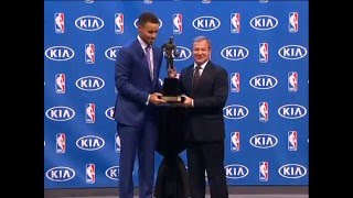 勇士库里缔造NBA纪录 全票当选最具价值球员 [20160511]
