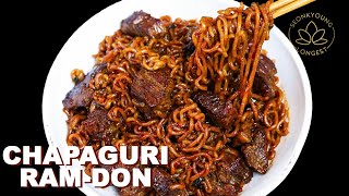 The BEST Chapaguri Ram-Don Recipe with Steak | From Movie Parasite