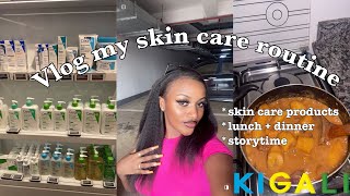 Vlog| products nkoresha Kuri skin yanjye  nizo utagomba gukoresha , breakfast+lunch..etc | Teta nice