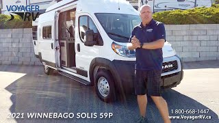 2021 Winnebago Solis 클래스 B 밴(팝 탑 포함) - Voyager RV Center