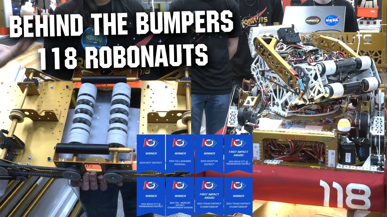 118 Robonauts Behind The Bumpers Frc Crescendo Robot Youtube