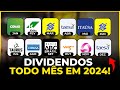 CARTEIRA DE AÇÕES PARA RECEBER DIVIDENDOS TODOS OS MESES EM 2024