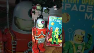 Rare Red Spaceman by Masudaya Japan 1950's