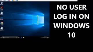 Windows 10 No Login Required