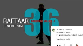 36 - RAFTAAR X SAIDER SAM (VIDEO) HARD DRIVE VOL.1 EP | YOUNGSTAR KALAMKAAR | REMIX