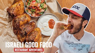 Israeli Good Food! Eating Arayes at 12 Chairs | Jeremy Jacobowitz