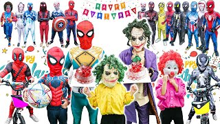 SUPERHERO's ALL STORY 2|| JOKER stole KID SPIDER MAN's birthday cake???  (Specia