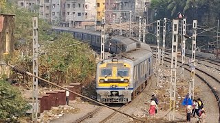 03193 Kolkata-Lalgola MEMU Special Just Departing From Kolkata \u0026 Curving Towards Patipukur