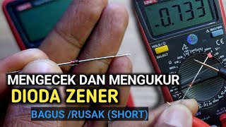 Cara Cek dan Mengukur  DIODA ZENER Menggunakan multimeter Digital