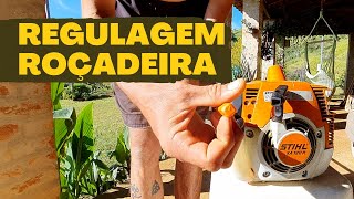 REGULAGEM DA ROÇADEIRA - COMO REGULAR ROÇADEIRA STIHL