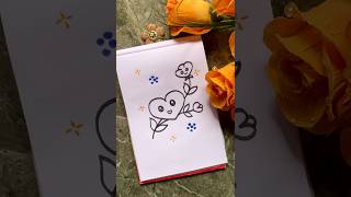 Cute heart ♥️ #heart #drawing #easy #flower #shortvideo #shorts