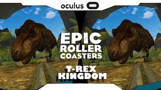 SBS 1080p► Epic Roller Coaster • T-REX KINGDOM Samsung Gear VR Gameplay • Realidade Virtual