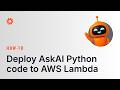 How-To: Deploy AskAI-generated Python code to an AWS Lambda function