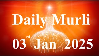 Daily Murli English 3 January 2025|daily English murli|murli in English|English murli today|Murli