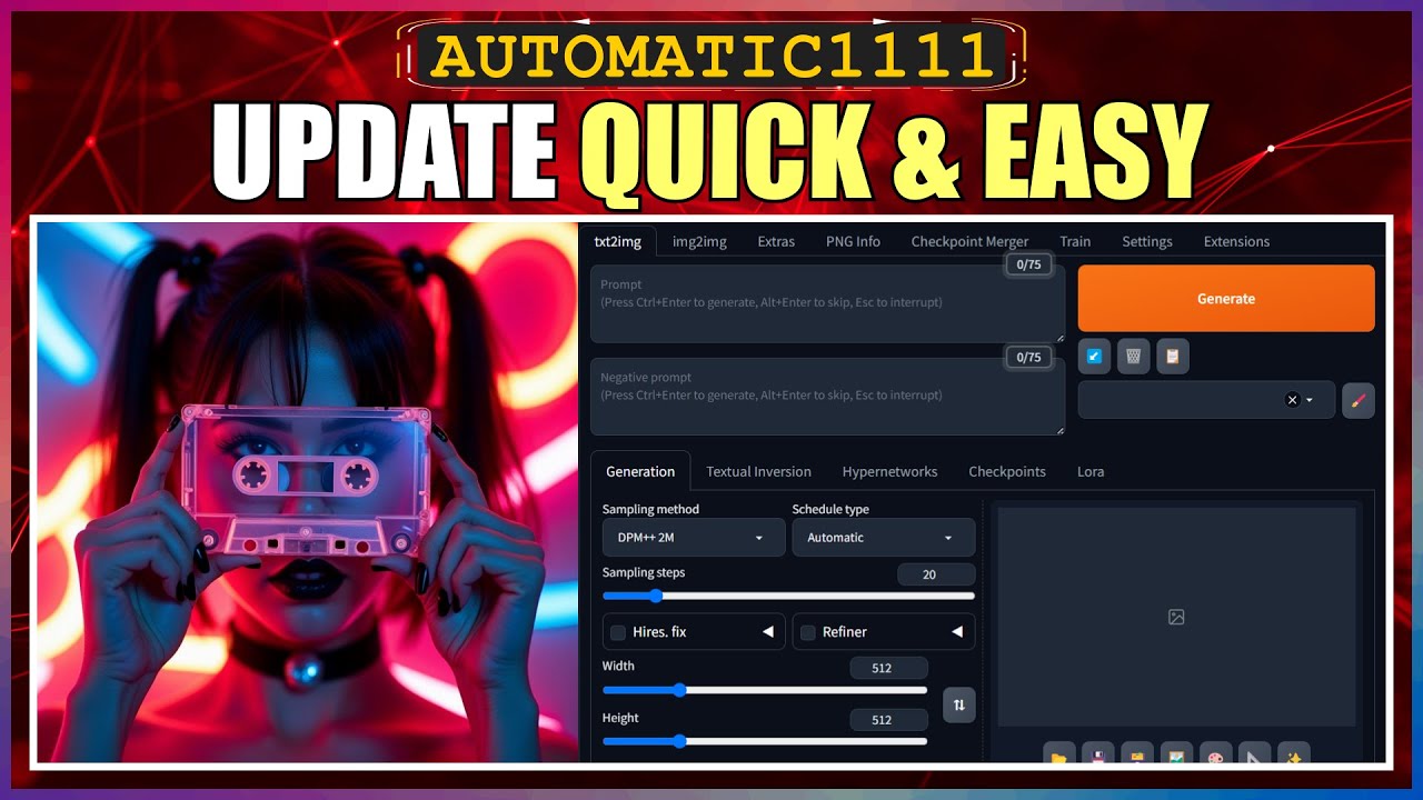 How To Update Automatic1111 Stable Diffusion Youtube