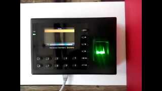 Biometric Device Video Tutorial #1 - Add a new user