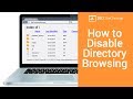 How to Disable Directory Browsing