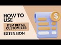 Item Detail Customizer Extension for Vtiger - Tutorial - VTDEV