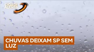 São Paulo tem 116 mil locais sem energia por conta das fortes chuvas