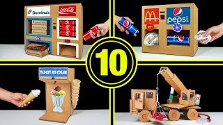 TOP 10 AMAZING IDEAS FROM CARDBOARD AT HOME