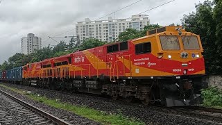 Twins Gooty WDG-6G Acceleration and Chugging Sounds | Indian Railways