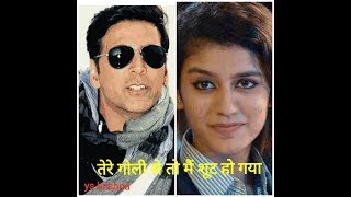 Akshay kumar reacts of celebrity on priya prakash warrier...