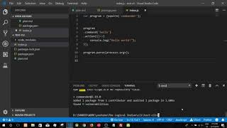 commander nodejs command line arguments in nodejs made easy