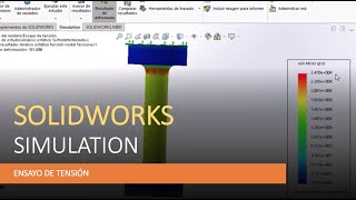 Ensayo de tensión en SolidWorks Simulation