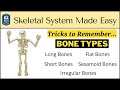 Skeletal System: Types of Bones in Under 10 Minutes [Anatomy Physiology Human Body]