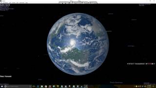 Celestia Simulation - Solar Eclipse 21 Aug 2017