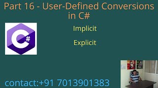 User-Defined Conversions in C# - Part 16