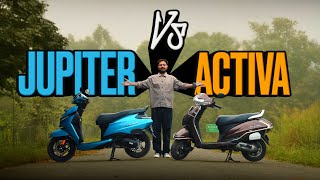 TVS Jupiter Takes On Honda Activa | MILEAGE WAR | Performance \u0026 Features |