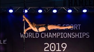 Sofia Novelli (ITA), Winner Ind. JBC, POSA Pole Sport World Championship 2019