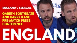 PRESS CONFERENCE: Gareth Southgate and Harry Kane: England v Senegal
