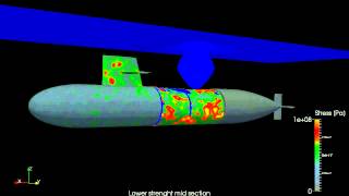 Dytran - Submarine Undex with Failed Structure-1 Training Workshop