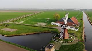 Poldermolen de Dellen en de Noordermolen. 12-04-2020