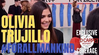 Olivia Trujillo interviewed at the For All Mankind Premiere coming to Apple TV+ 11/1