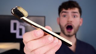 Brushing with a 24K Gold Toothbrush & Toothpaste!!