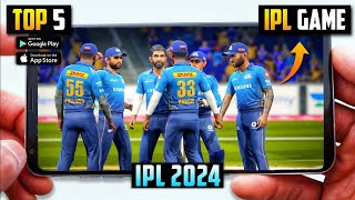 Top 5 Best Cricket Games for android l Ipl cricket games for android l ipl 2024