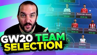 🥳 94 POINTS 🚀 | FPL TEAM SELECTION GAMEWEEK 20 | Fantasy Premier League Tips 2024/25