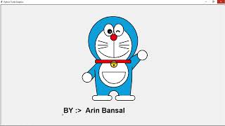 HOW TO MAKE DORAEMON WITH PYTHON (GRAPHICS) #proprogramming