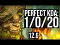 IVERN vs GRAVES (JNG) | 1/0/20, Rank 2 Ivern, 400+ games | KR Grandmaster | 12.6