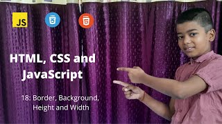 HTML CSS JavaScript course: 18 - Border, Background, Height and Width