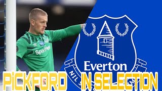EVERTON GOALKEEPER PICKFORD IN THE ENGLAND NATIONAL TEAM