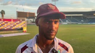 sorry looking West Indies test captain Kraigg Brathwaite. after a big lost to low rank Bangladesh