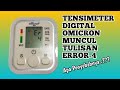 Cara mengatasi tensimeter digital omicron yang error-4