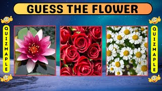 Can you guess the flowers from the image?|Guess the flower quiz| Flowers| Quiz games| Fun games