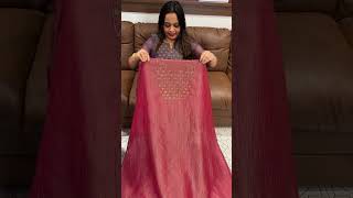 Iha’s in-house crushed tissue unstitched salwar suits collections for booking visits