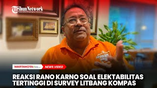 Reaksi Rano Karno Soal Elektabilitas Tertinggi di Survei Litbang Kompas