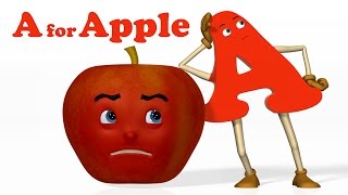 A for Apple | Alphabet ABC Songs | Phonics Song  - 3D ABC Songs & Rhymes for Chi